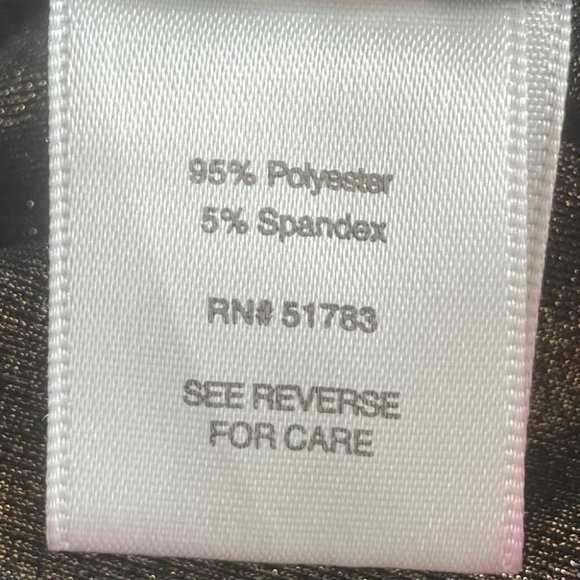 Studio Y Bronze Metallic Mini Dress Size Large - Picture 12 of 13